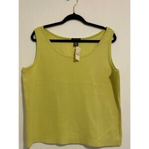 Eddie Bauer XXL NWT's Lime/Yellow Tanktop